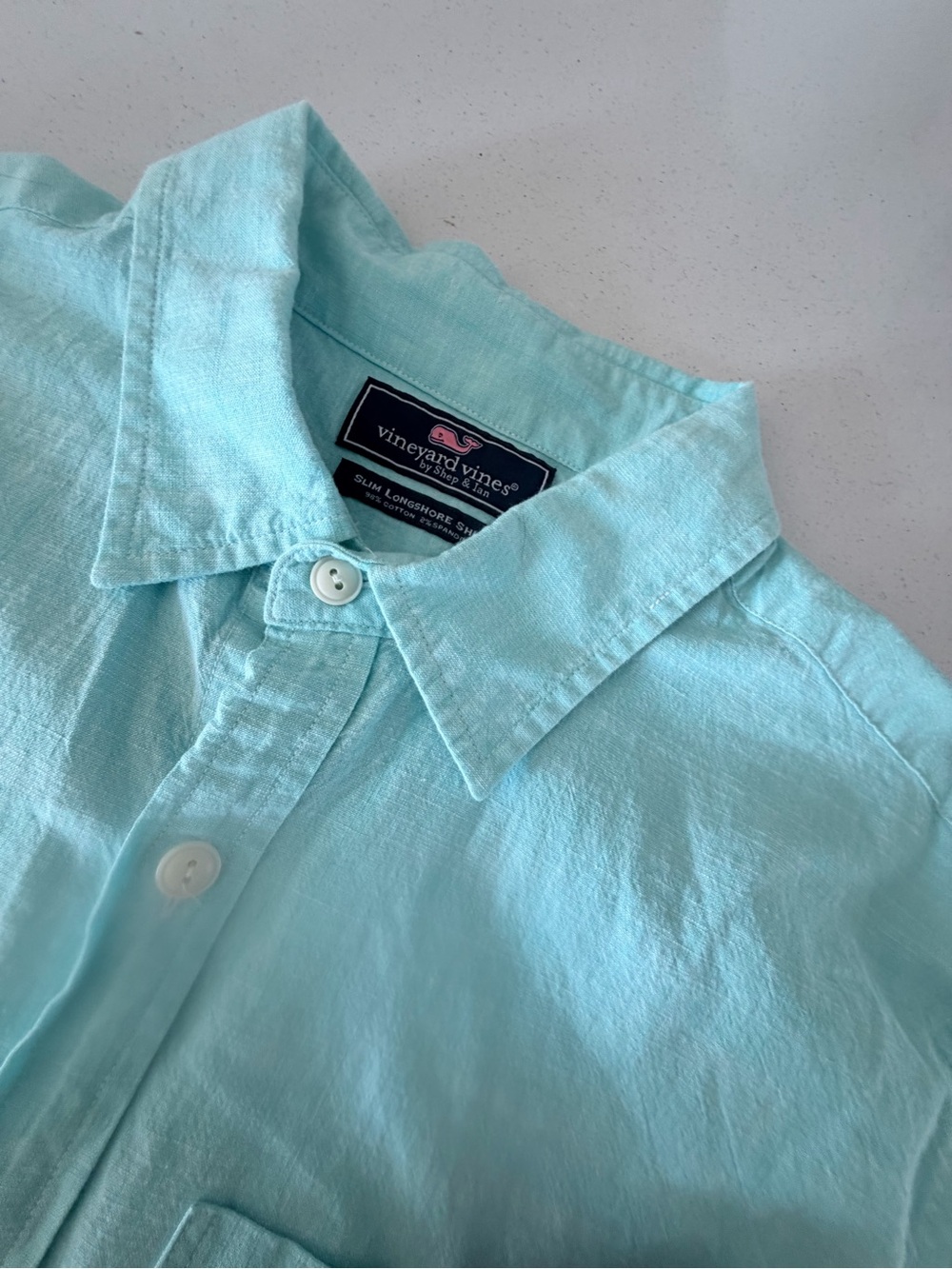 Vineyard Vines Men's Button-Down Shirt in Aqua